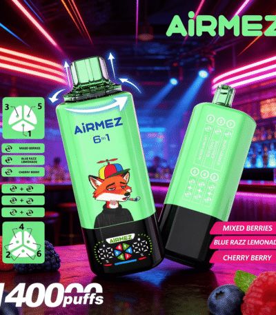 Airemez Fox 140k Blandet BærBlå Razz LemonadeKirsebær Bær