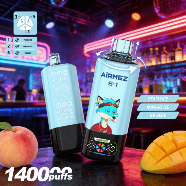 Airemez Fox 140k Persikka JääMango JääDr Blue