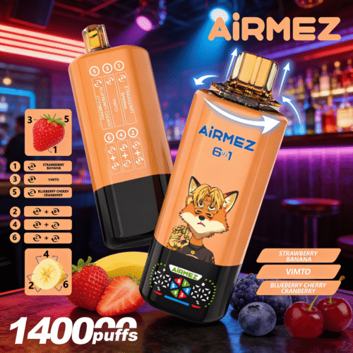 Airemez Fox 140k Jordgubb BananVimtoBlåbär Körsbär Tranbär