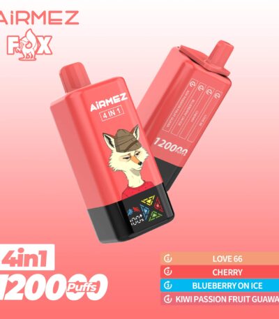 Airmez FOX 120K Love 66CherryBlueberry On IceKiwi Passion Fruit Guava