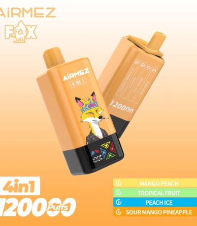 Airmez FOX 120K Mango FerskenTropisk FrugtFersken IsSyrlig Mango Ananas