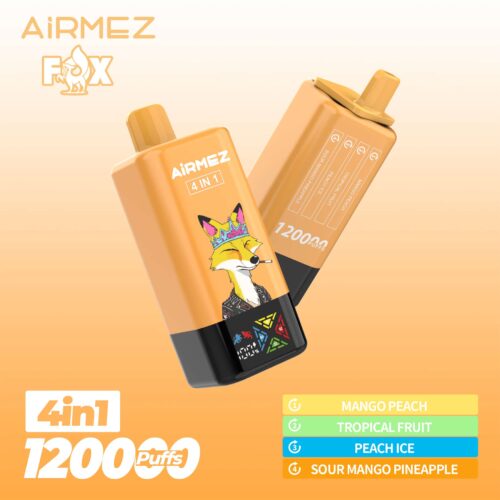 Airmez FOX 120K Mango Durazno Fruta Tropical Hielo de Durazno Mango Piña Ácida