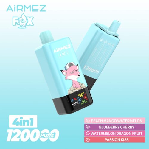Airmez FOX 120K Peach Mango WatermelonBlueberry CherryWatermelon Dragon FruitPassion Kiss