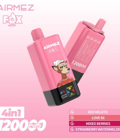 Airmez FOX 120K Rød MojitoLove 66Blandet BærJordbær Vandmelon