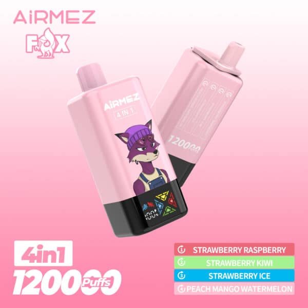 Airmez FOX 120K Φράουλα ΡασμπέριΦράουλα ΚίwiΦράουλα ΠαγωτόΡοδάκινο Μάνγκο Καρπούζι
