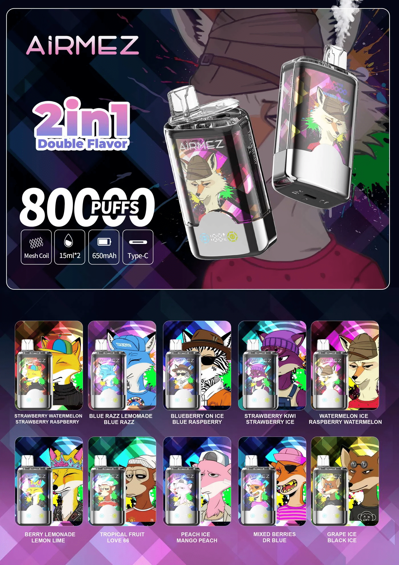 Airmez FOX 80K banner Airmez FOX 80K banner