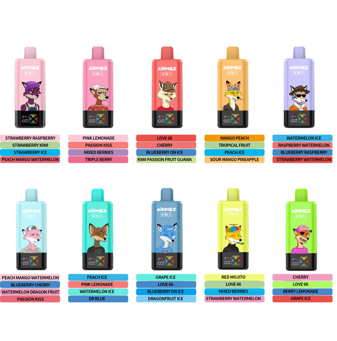 Airmez Fox 120K Aromen Airmez Fox 120K Aromen