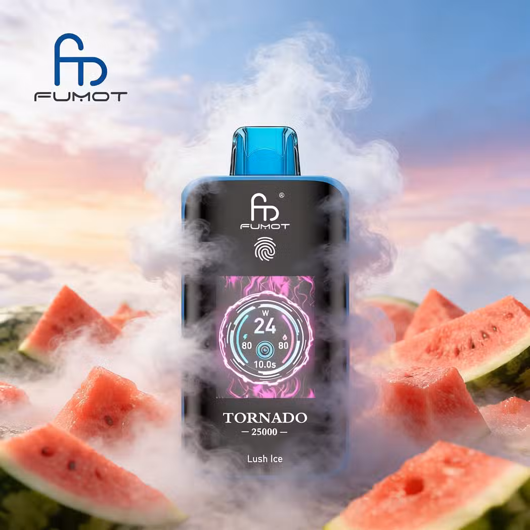 Lush Ice RandM Tornado 25000 Puffs Sweet and Juicy Flavor Excellent Fumot Vapes Bulk Buy