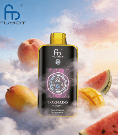 Fersken, mango, vandmelon RandM Tornado 25.000 pust
