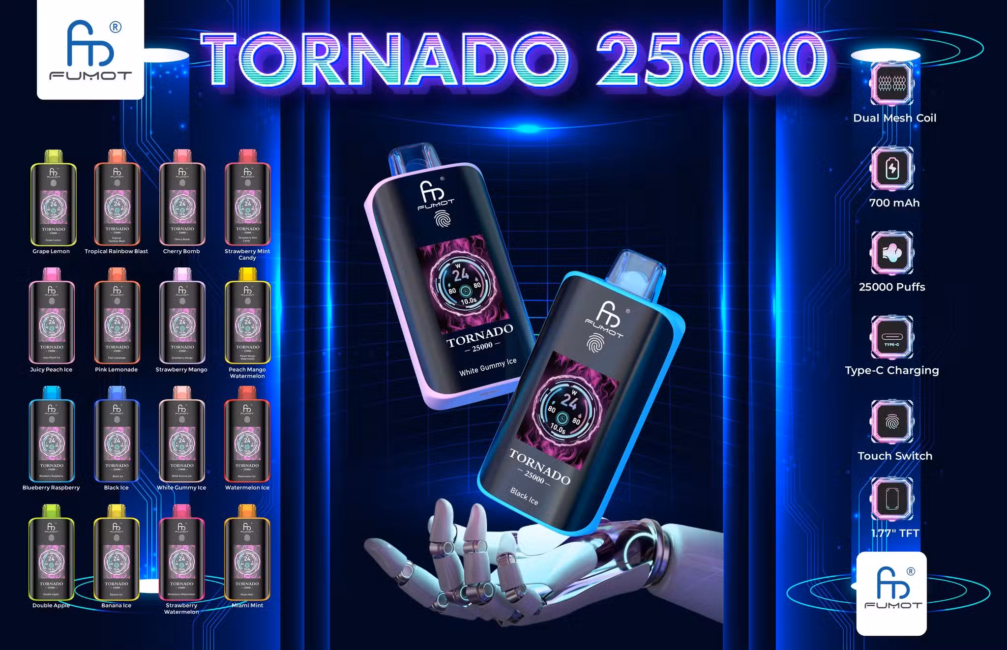 RandM Tornado 25.000 boccate - Gusti