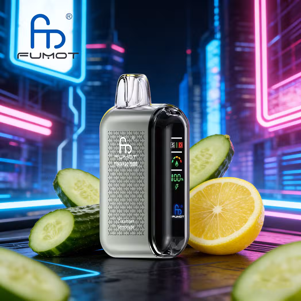 Cucumber Lemonade RandM Tornado 20000 Puffs 20ml E-liquid 850mAh Rechargeable Battery Type-C Port