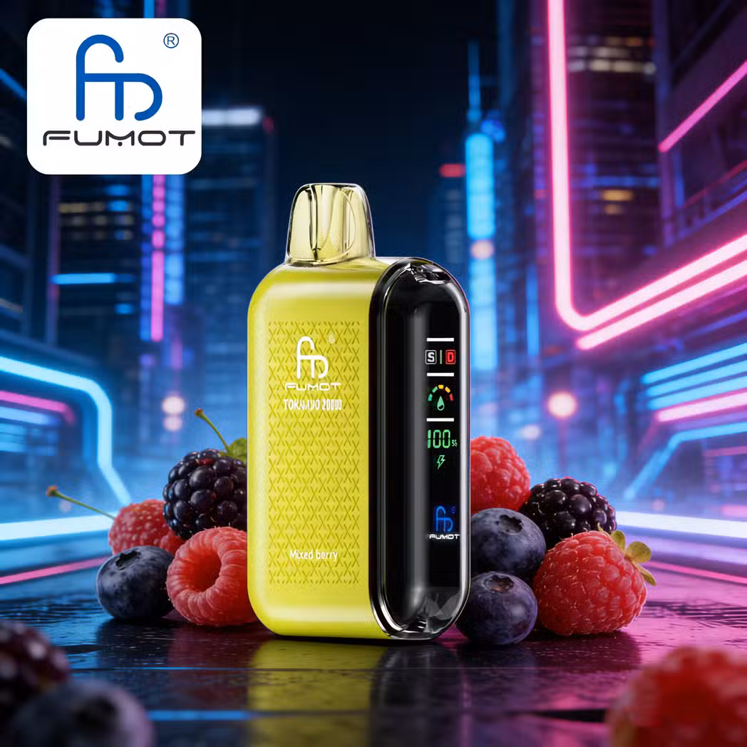 Mixed Berry RandM Tornado 20000 Puffs Adjustable Airflow Oil & Battery Indicator Puff Fumot