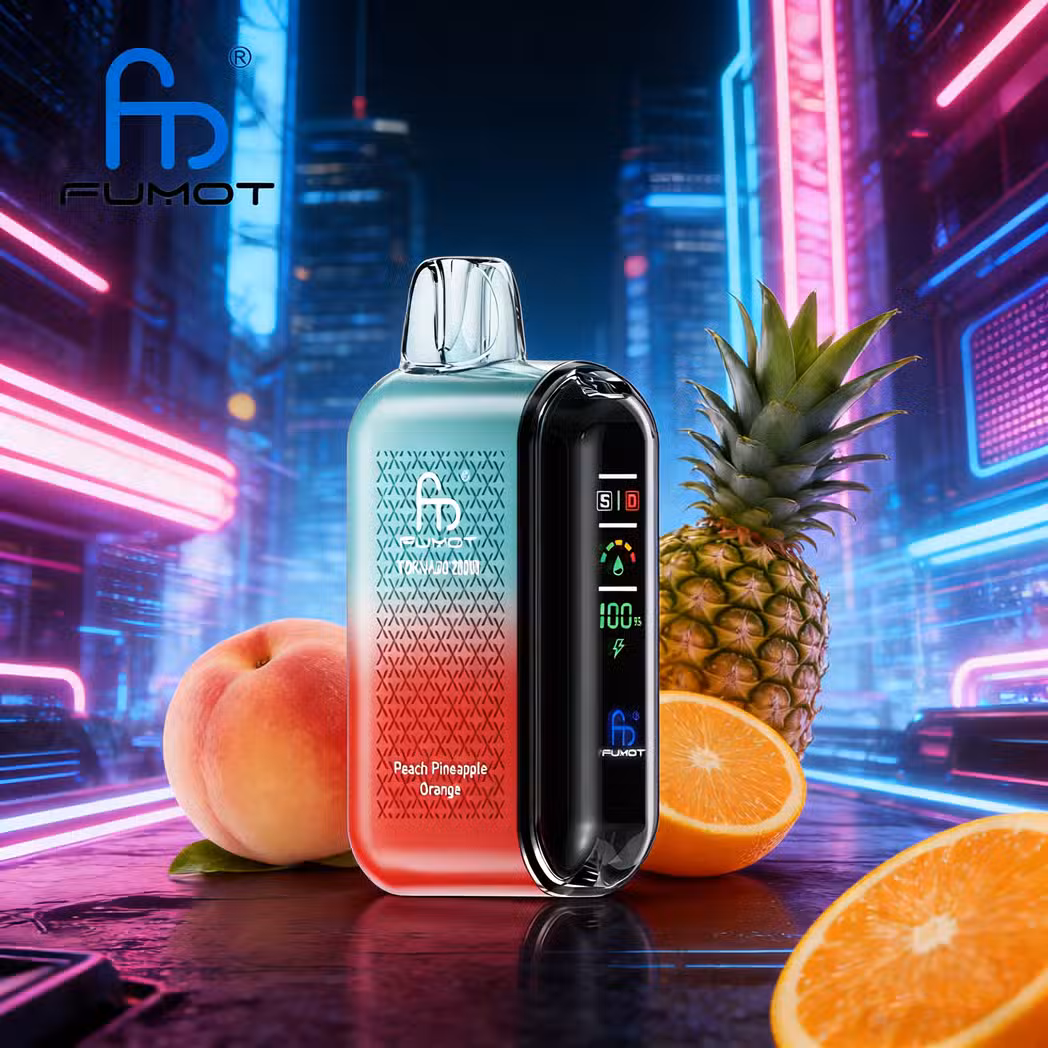Peach Pineapple Orange RandM Tornado 20000 Puffs Top Quality Fumot Disposable Vape