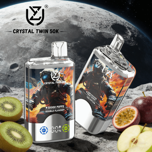 UZY CRYSTAL TWIN 50k Kiwi Passievrucht Guave Twee Appel
