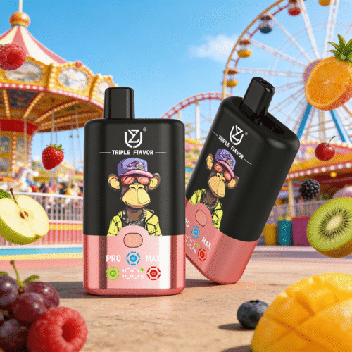 UZY Triple Flavors 60K Puffs Peach IceStrawberry Raspberry Cherry IceTwo Apple Ice
