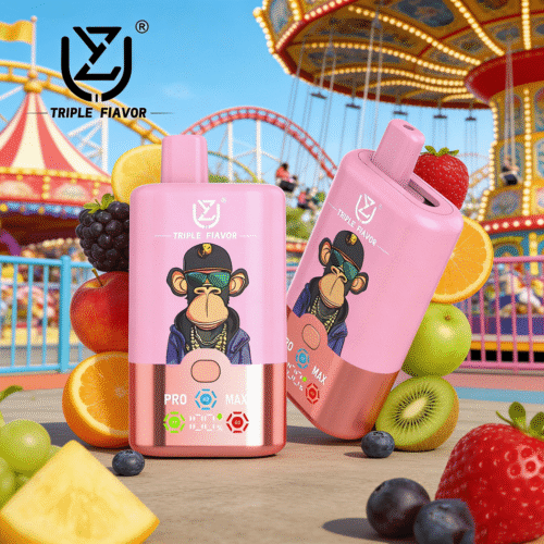 UZY Triple Flavors 60K Bouffées Pêche Mangue Ananas Glace Framboise Bleue Pastèque Framboise