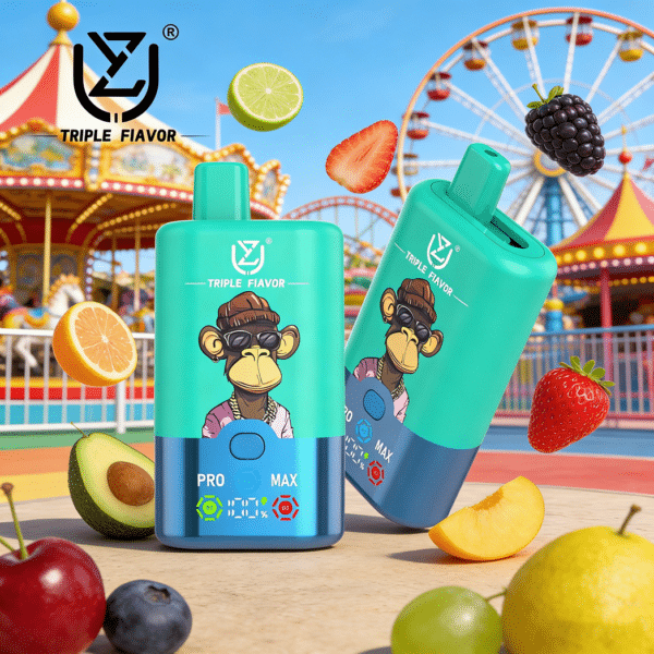 UZY Triple Flavors 60K Puff Fragola Anguria Cola Ghiacciata Ciliegia Cola