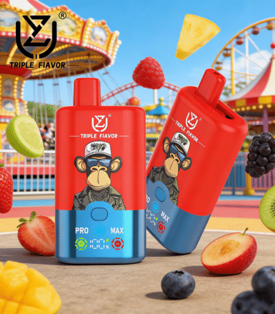 UZY Triple Flavors 60K Puffs Vesimeloni JääTri-Meloni JääStrawberry Banana