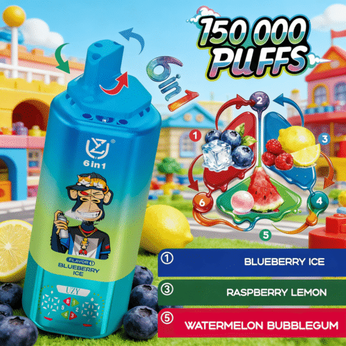 UZY150K Blåbær IsRibs CitronVandmelon Bublegummi