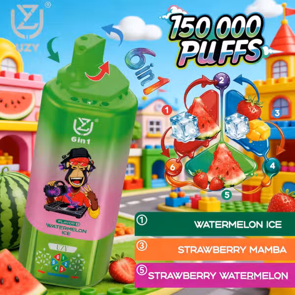 UZY150K Wassermelonen-EisErdbeer-MambaErdbeere-Wassermelone