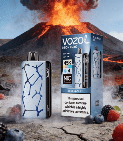 VOZOL NEON 45K BLUE RAZZ ICE