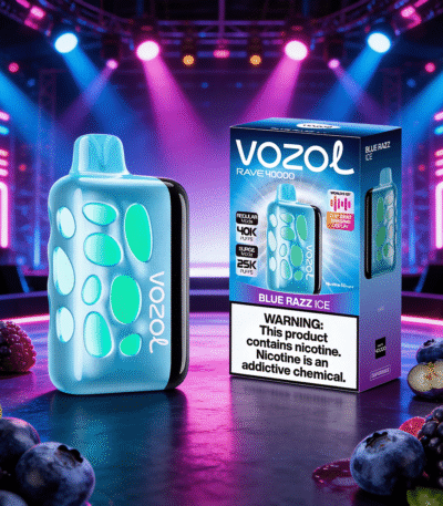 Vozol Rave 40K Blue Razz Ice