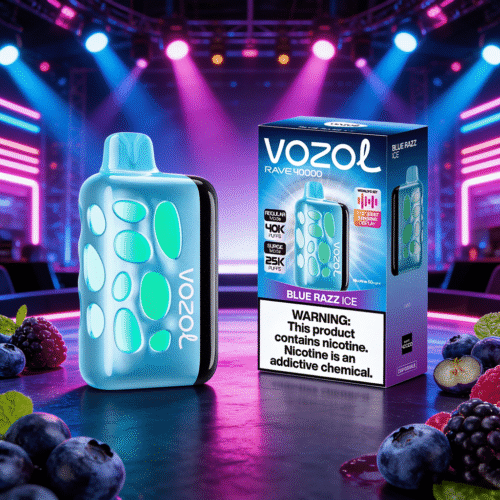 Vozol Rave 40K Blue Razz Ice