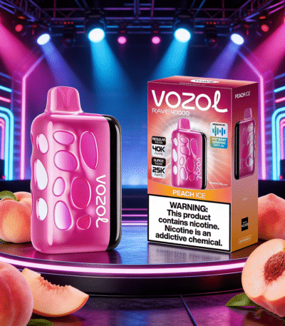 Vozol Rave 40K Peach Ice