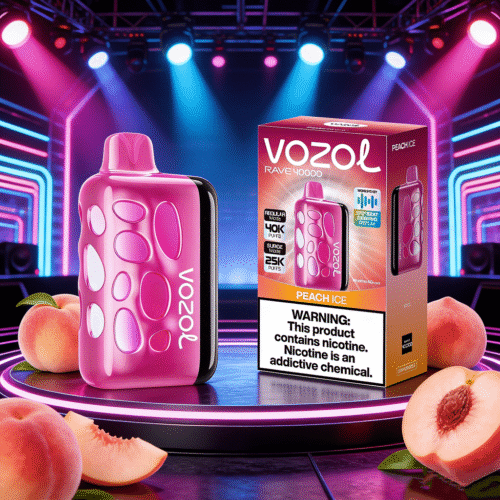 Vozol Rave 40K Peach Ice