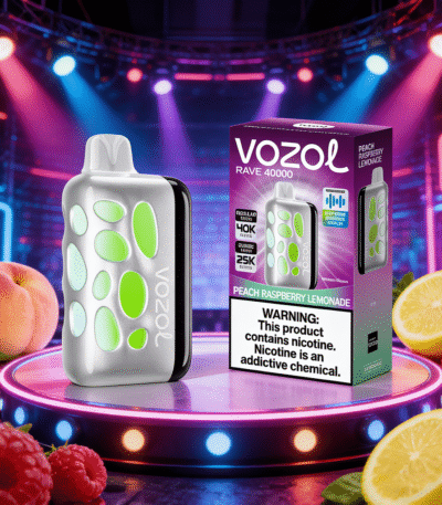Vozol Rave 40K Persikka Vadelma Limonaadi