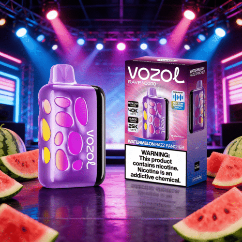 Vozol Rave 40K Wasser-Melonen Razz Rancher
