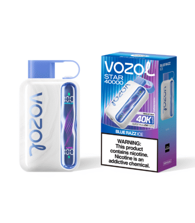 Vozol Star 40K Puffs Blue Razz Ice