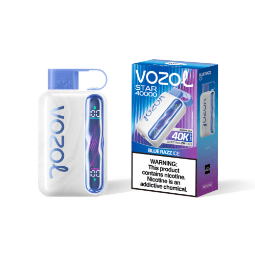 Vozol Star 40K Puffs Blue Razz Ice