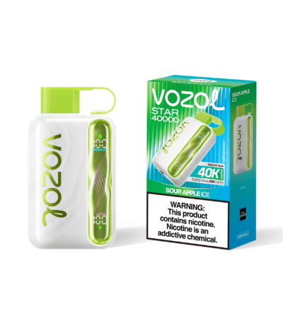 Vozol Star 40K Puffs Sour Apple Ice