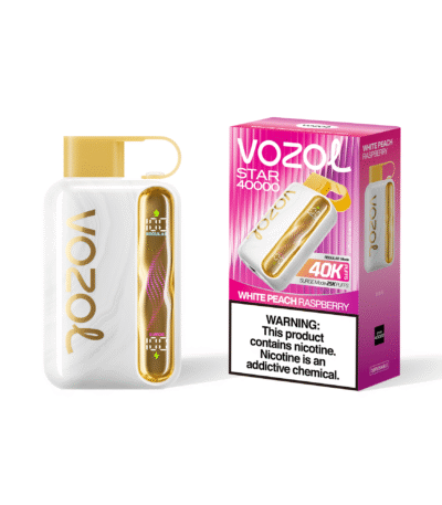 Vozol Star 40K Puffs Pesca bianca e lampone