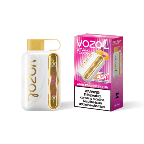 Vozol Star 40K Puffs White Peach Raspberry