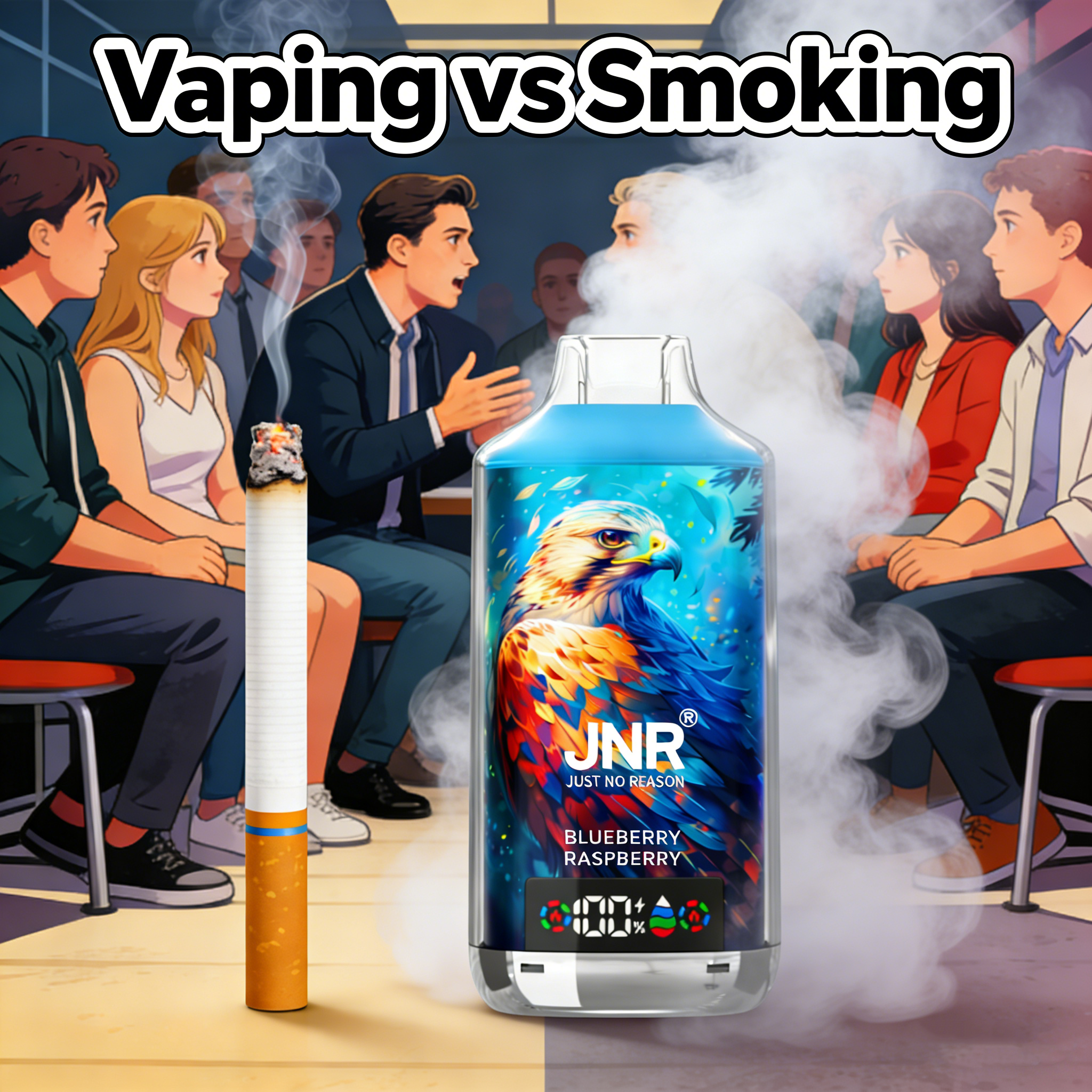 Vaping vs Smoking