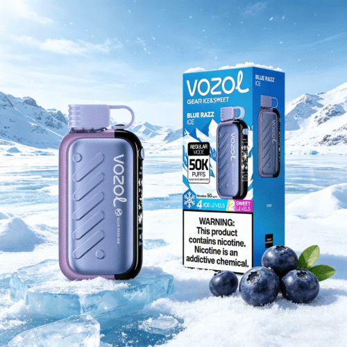 Vozol Gear Ice & Sweet 50K Puffs Blue Razz Ice