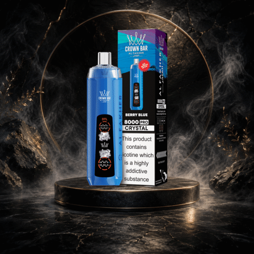AL Fakher Crystal 8000 Puffs-BERRY BLUE