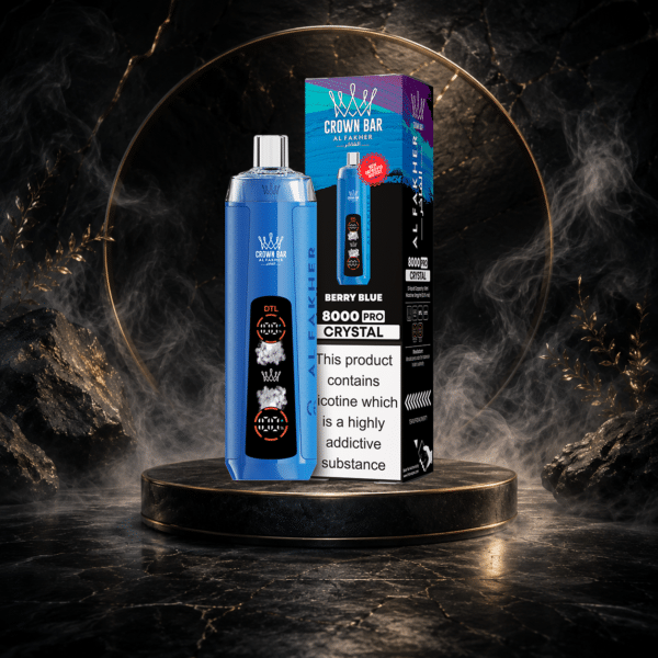 AL Fakher Crystal 8000 Puffs-BERRY BLUE