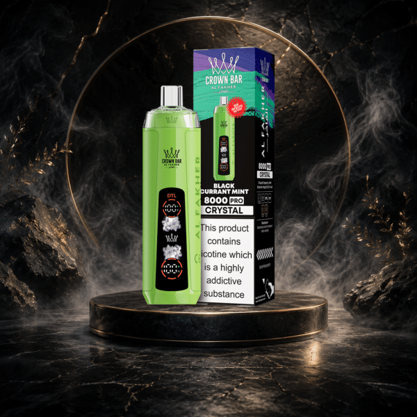AL Fakher Crystal 8000 Puffs-BLACKCURRANT MINT