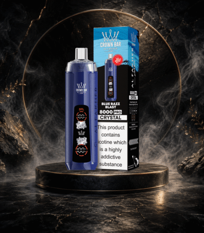 AL Fakher Crystal 8000 Puffs-BLUE RAZZ BLAST