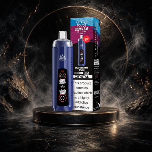 AL Fakher Crystal 8000 Puffs-BLUEBERRY GUM