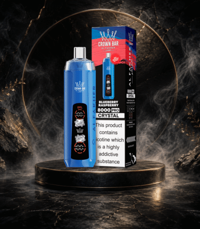 AL Fakher Crystal 8000 Puffs-BLUEBERRY RASPBERRY