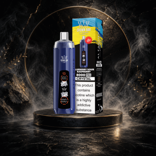 AL Fakher Crystal 8000 Puffs-BLUEBERRY SOUR RASPBERRY