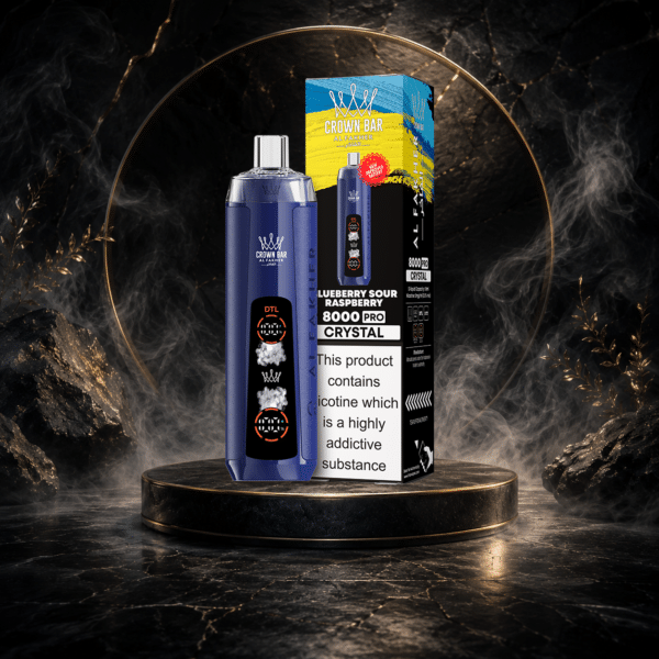 AL Fakher Crystal 8000 Puffs-BLUEBERRY SOUR RASPBERRY