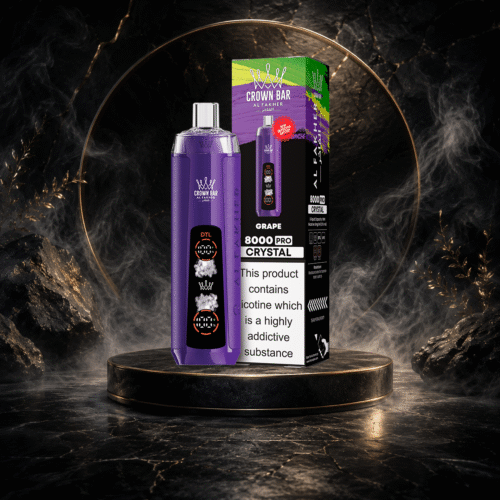 AL Fakher Crystal 8000 Puffs-GRAPE