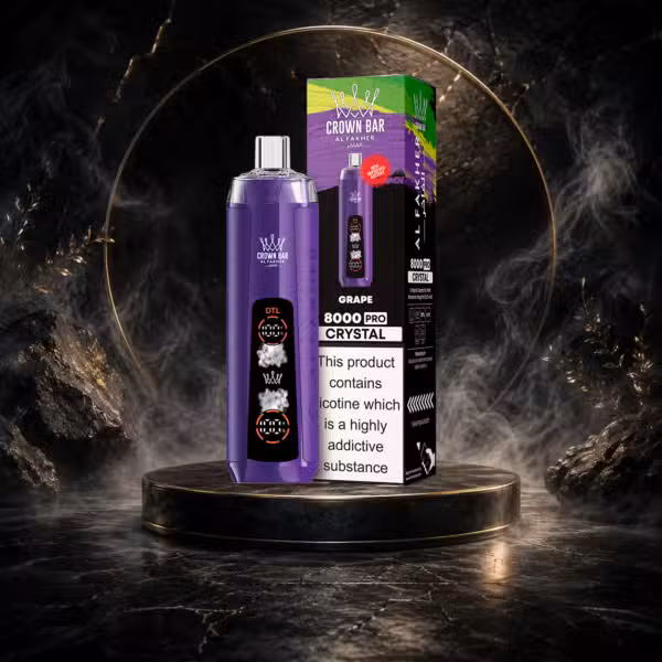 AL Fakher Crystal 8000 Puffs-GRAPE