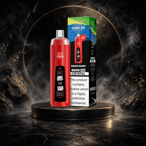 AL Fakher Crystal 8000 Puffs-GRAPE BERRY