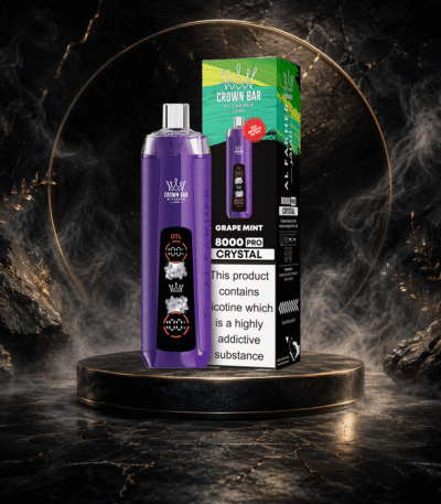 AL Fakher Crystal 8000 Puffs-GRAPE MINT